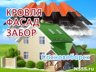Бригада по замене кровли в Сосновоборске, обшивка фасада